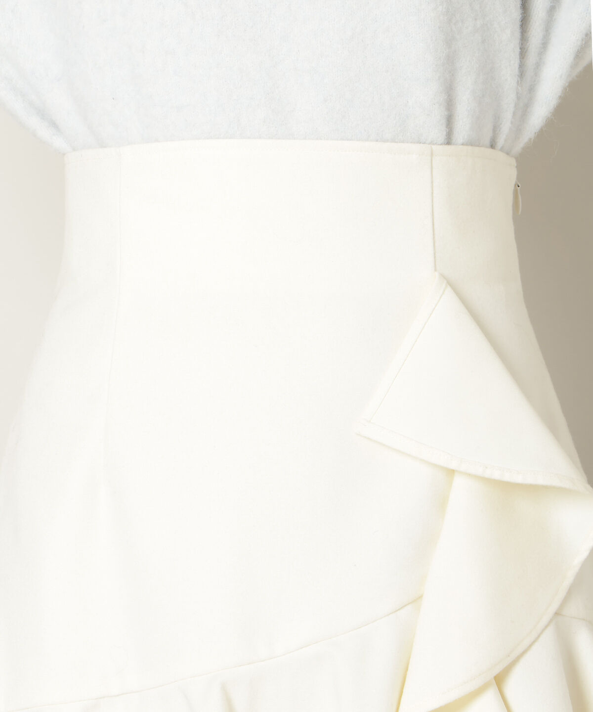 WILLSELECTION「アシメラッフルフリルミニスカート」|フレア|