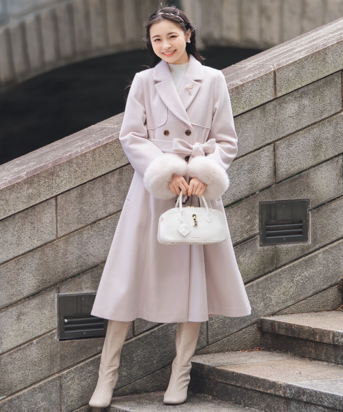 WILLSELECTION「リアルファー付きウールフレアコート」|その他|