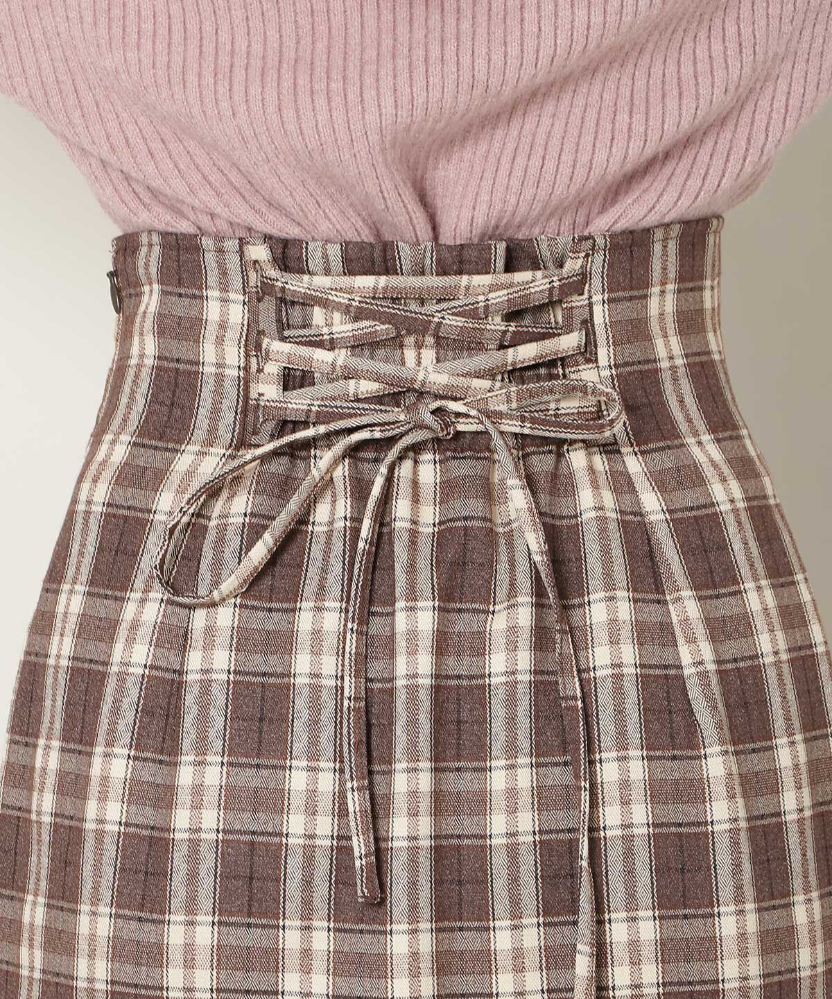 WILLSELECTION「スリットデザインラッフルハイウエストスカート」|フレア|