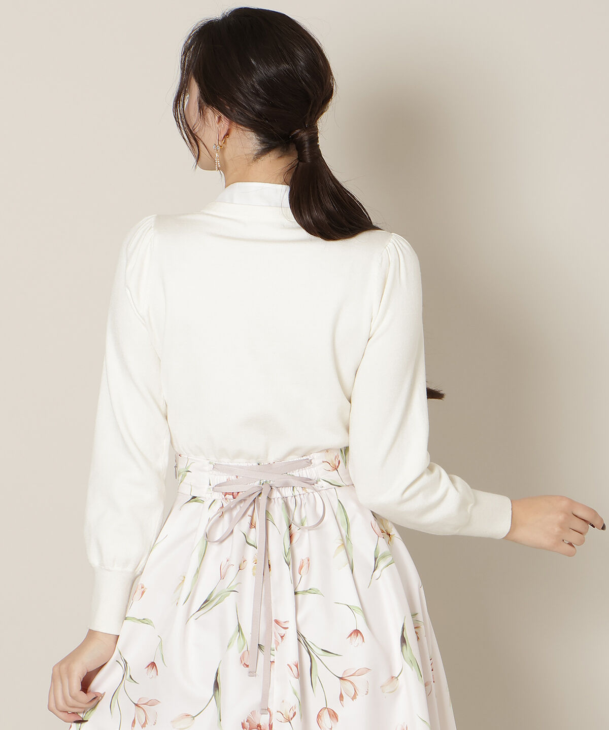 WILLSELECTION「リボンタイニットトップス」|ニット・セーター|