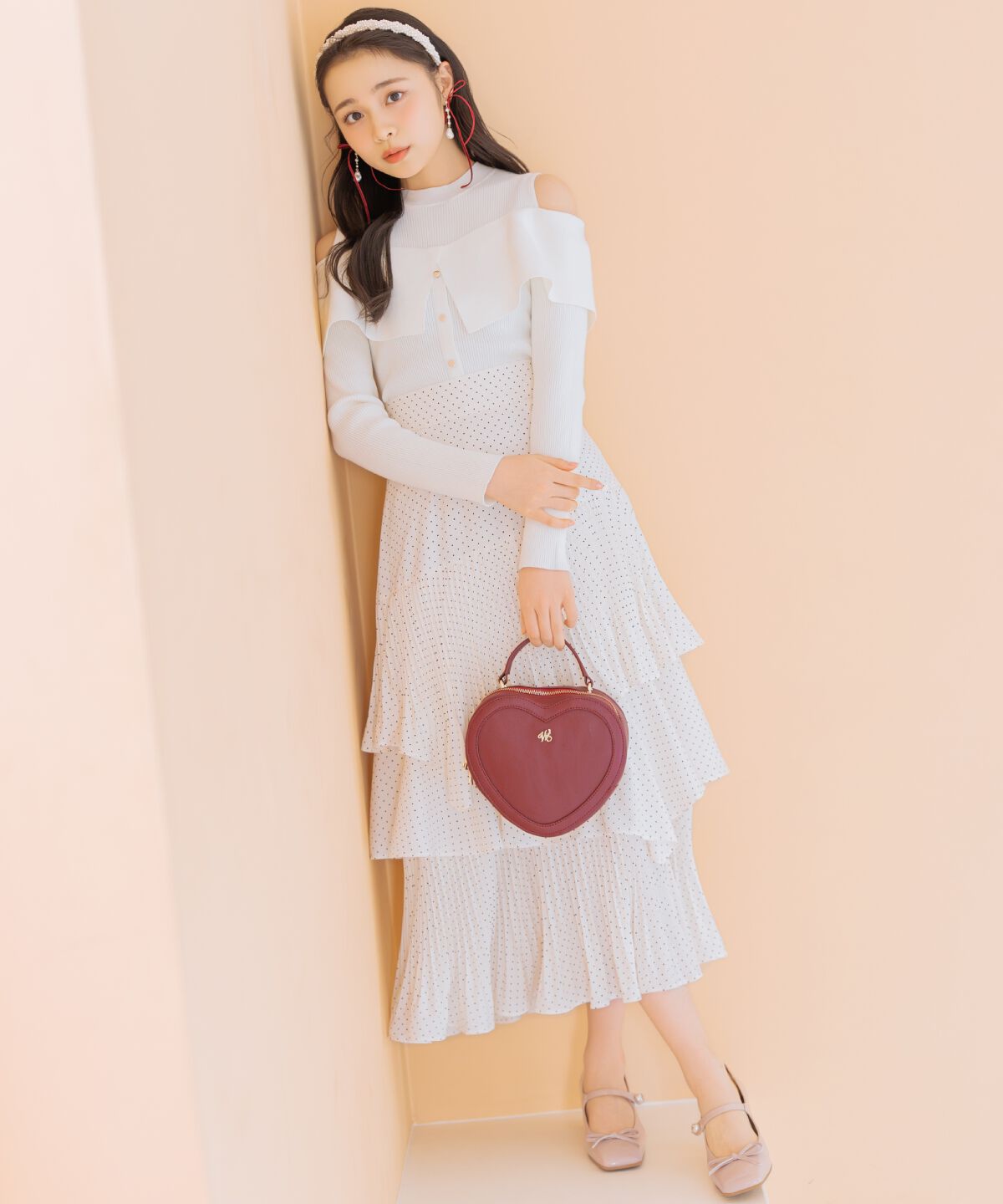 WILLSELECTION「オープンショルダーレイヤードニット」|ニット・セーター|