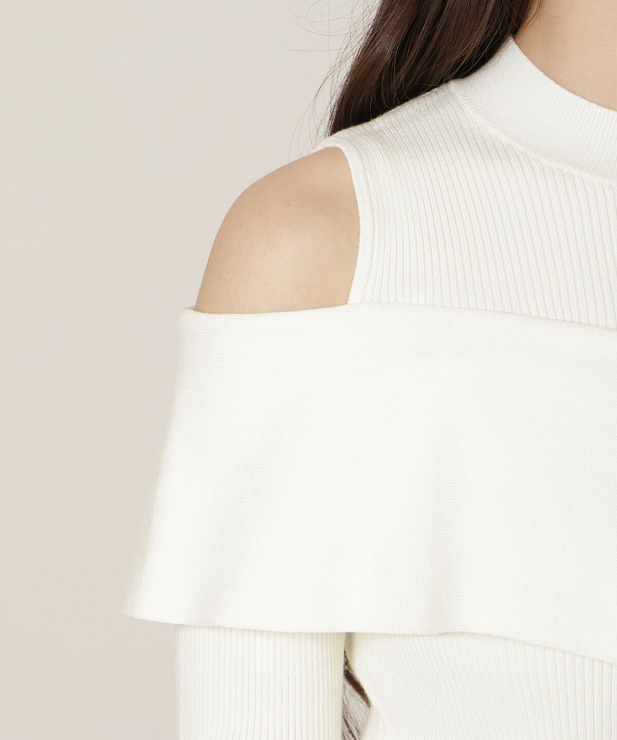 WILLSELECTION「オープンショルダーレイヤードニット」|ニット・セーター|