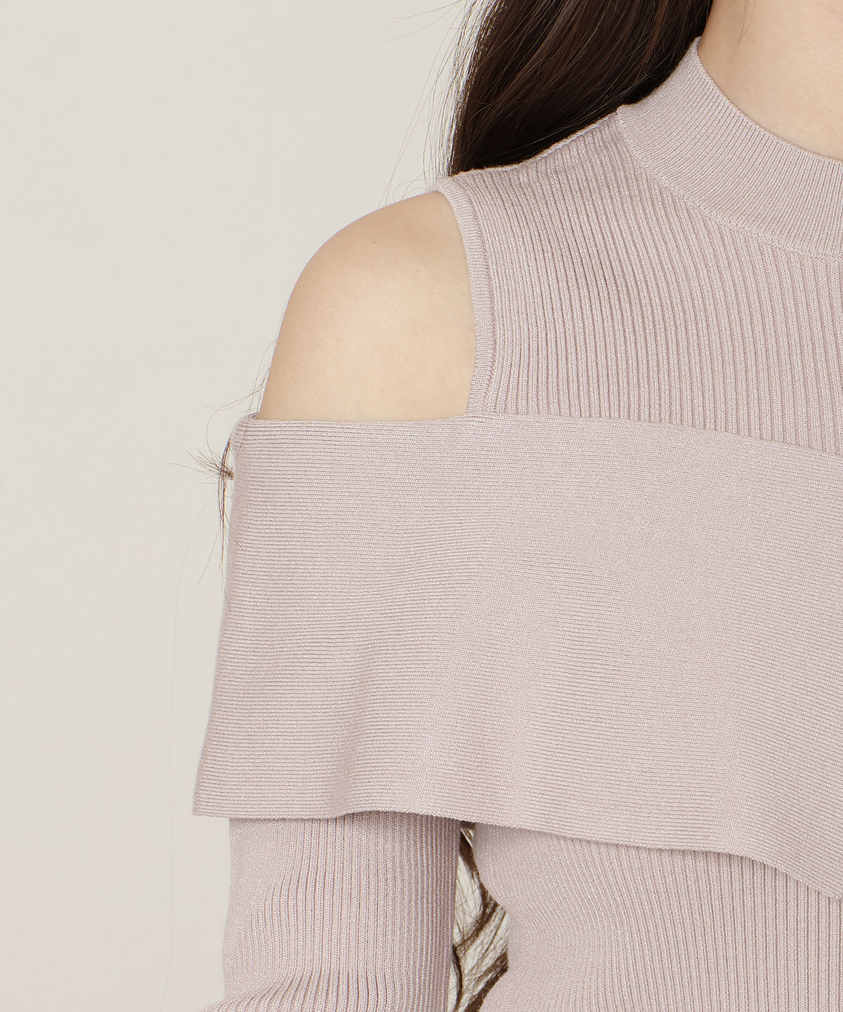 WILLSELECTION「オープンショルダーレイヤードニット」|ニット・セーター|