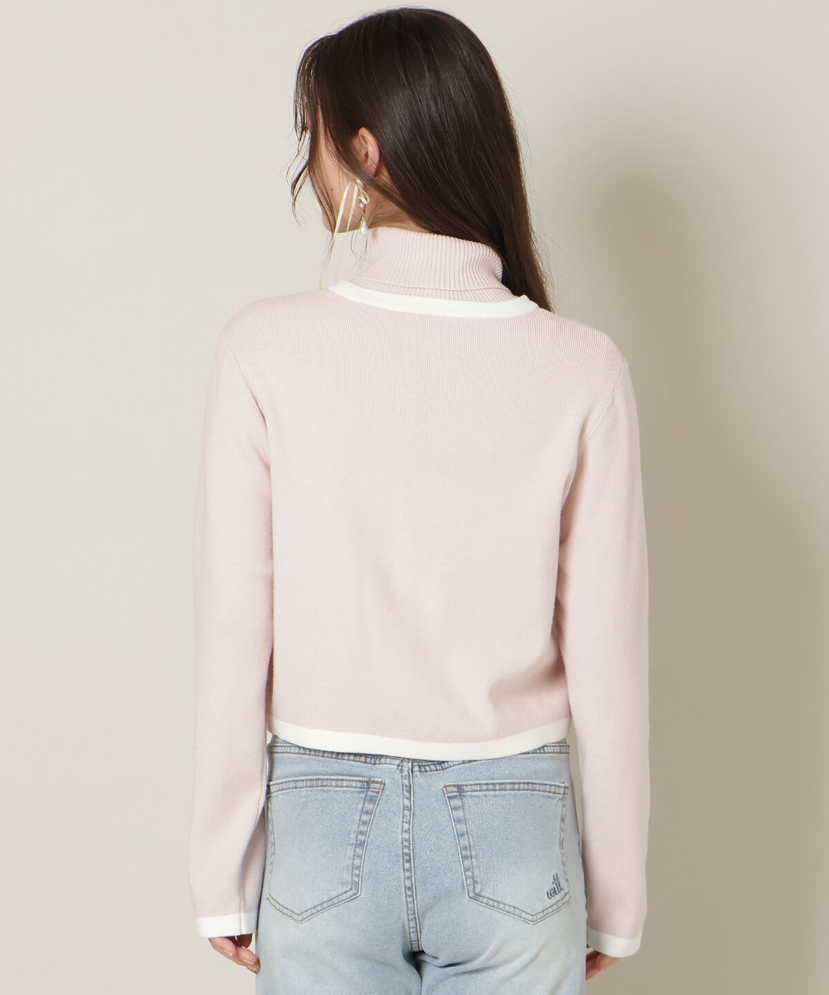 WILLSELECTION「バイカラーアンサンブル」|カーディガン|