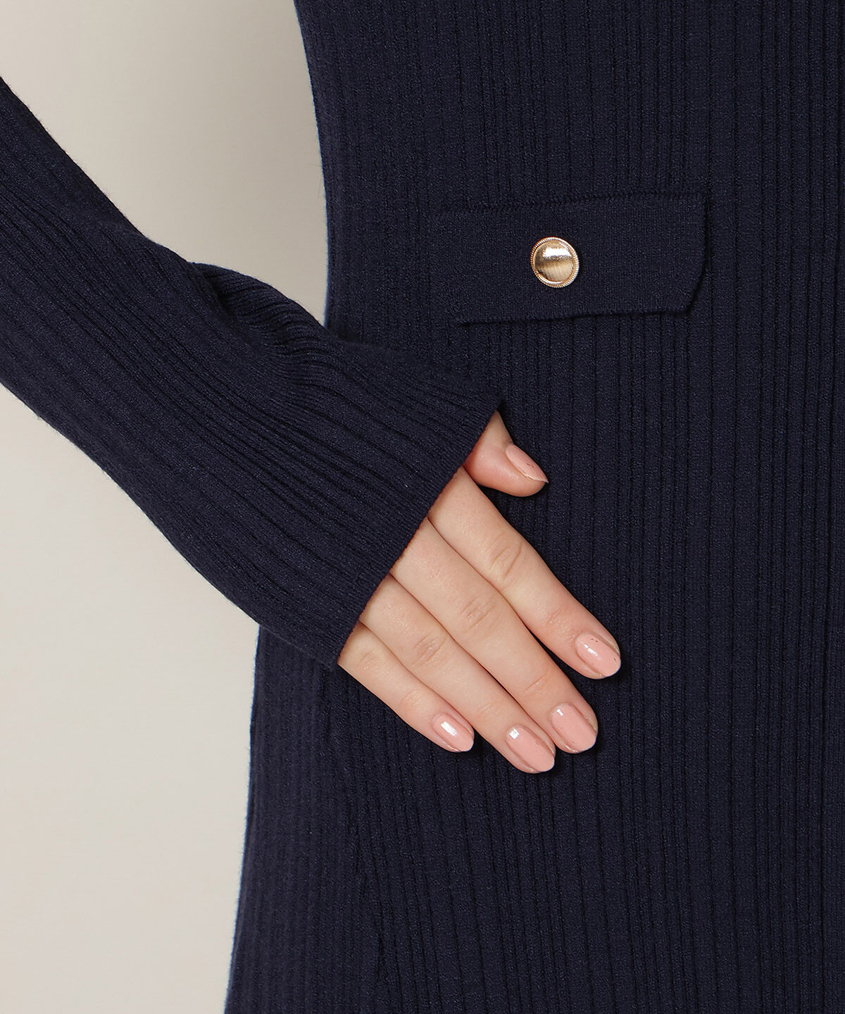 WILLSELECTION「フロントボタンリボンタイニットワンピース」|ワンピース|