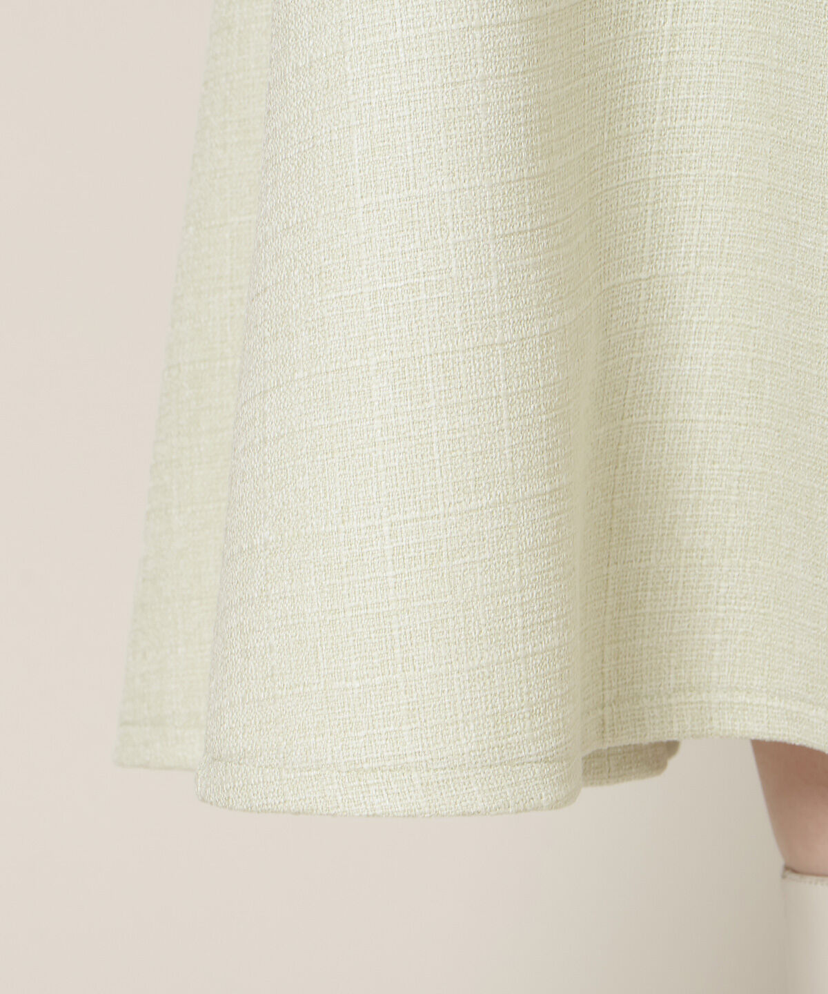 WILLSELECTION「ハイウエストツイードフレアスカート」|フレア|