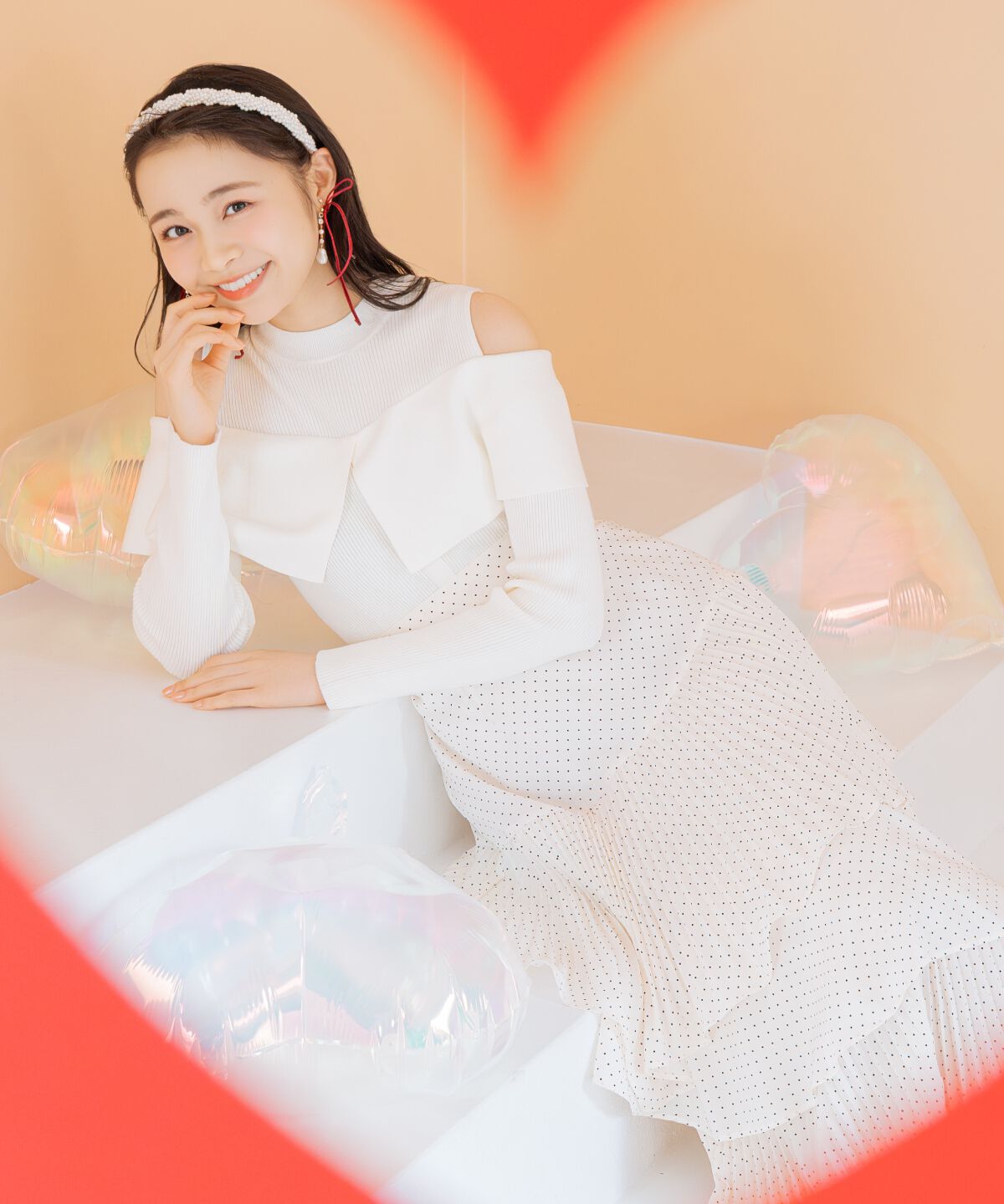 WILLSELECTION「プリーツシフォンティアードスカート」|フレア|