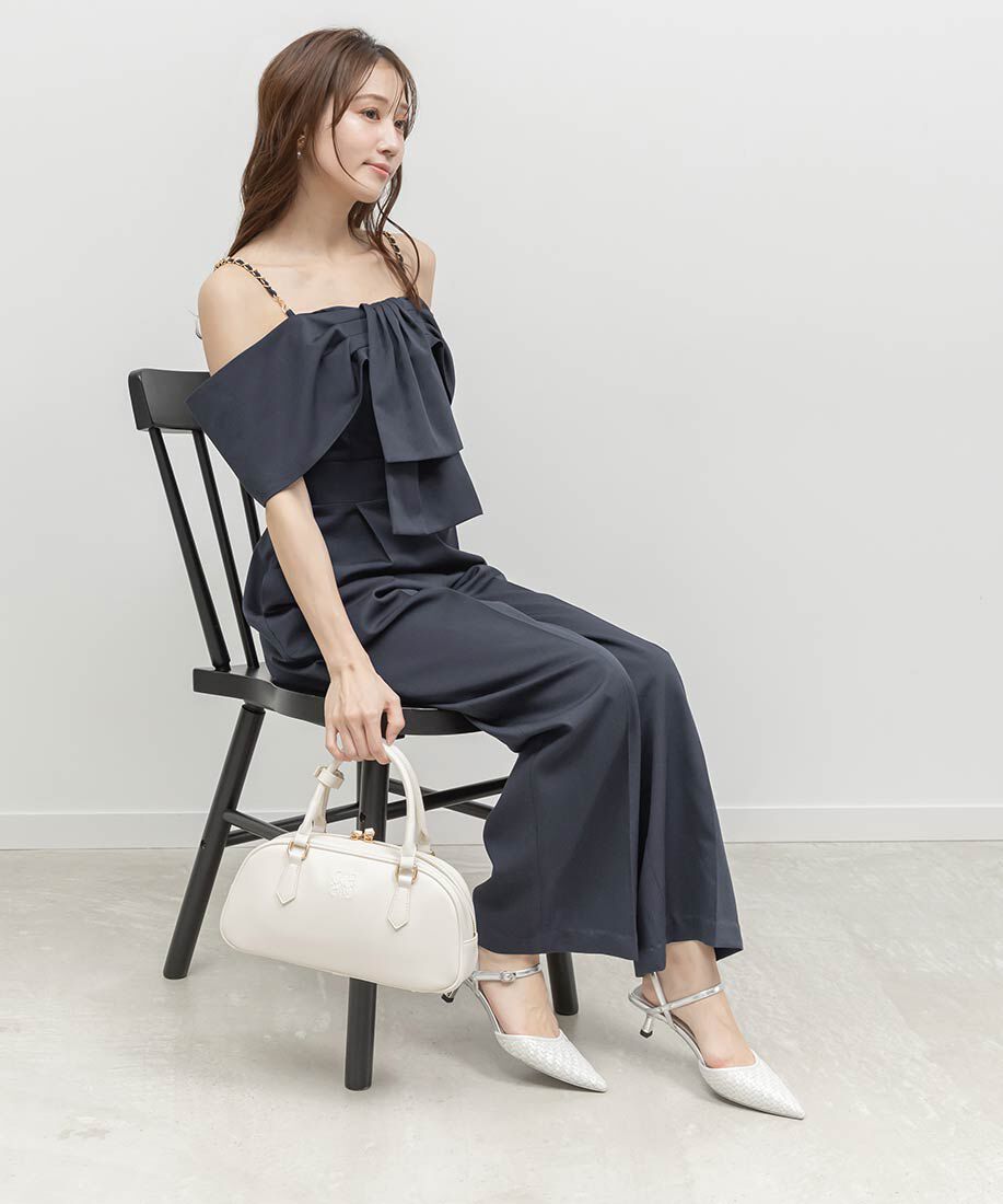  「ブレードデザインアンクルストラップパンプス」|パンプス|