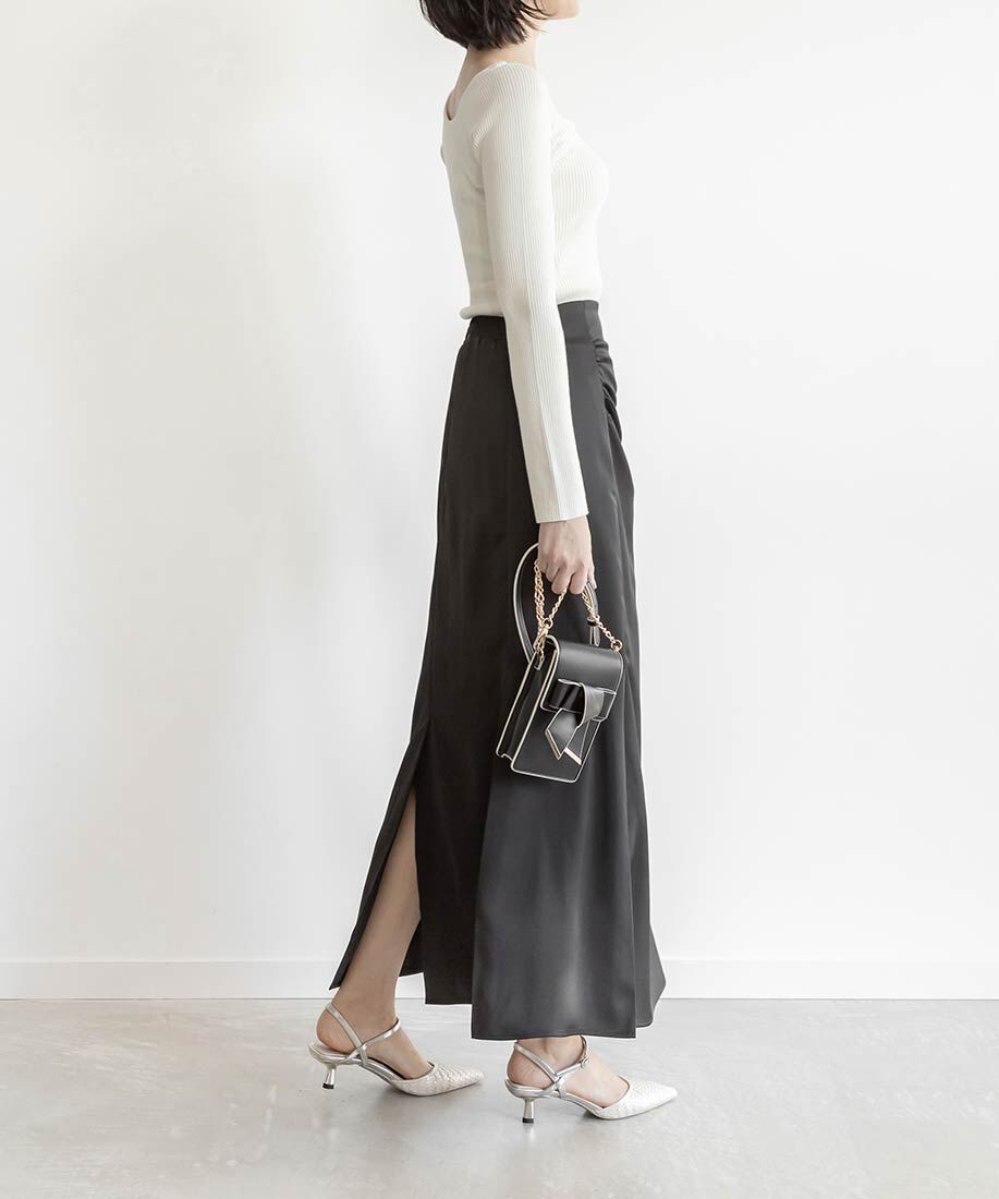  「ブレードデザインアンクルストラップパンプス」|パンプス|