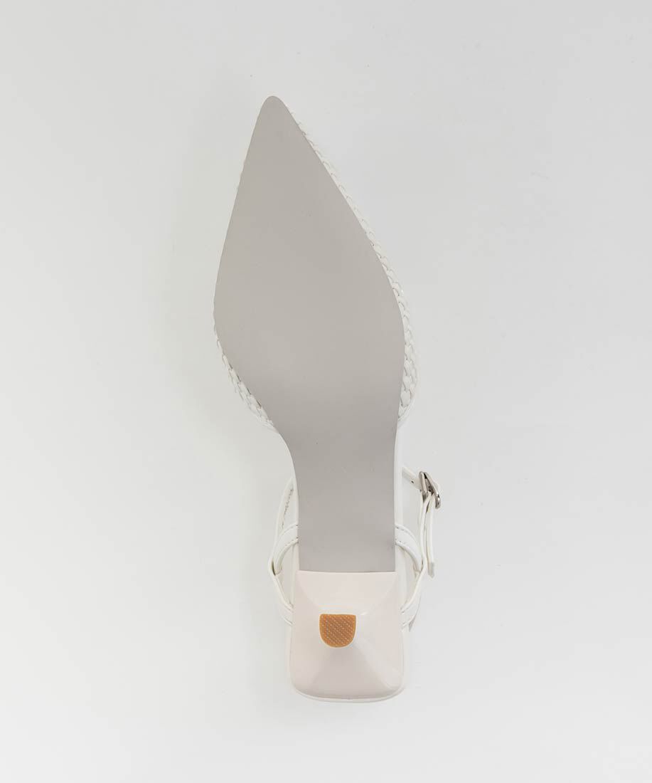  「ブレードデザインアンクルストラップパンプス」|パンプス|