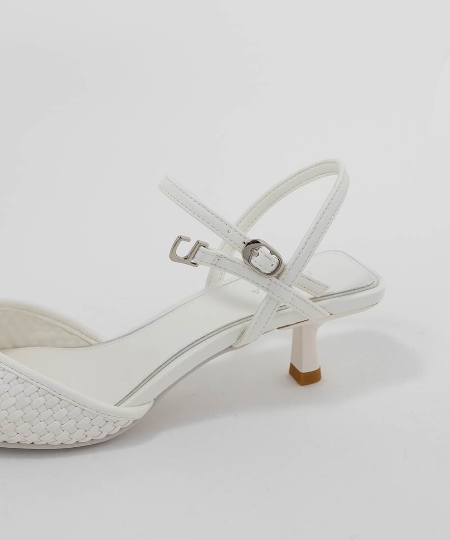  「ブレードデザインアンクルストラップパンプス」|パンプス|