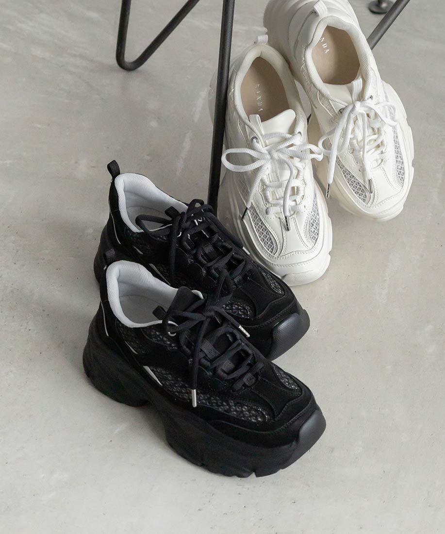  「コンビマテリアルシアースニーカー」|スニーカー|