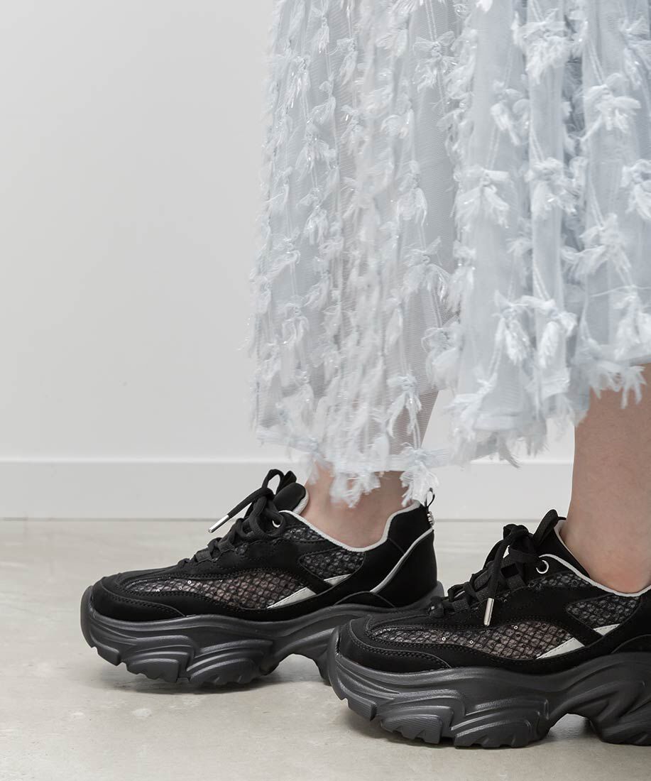  「コンビマテリアルシアースニーカー」|スニーカー|