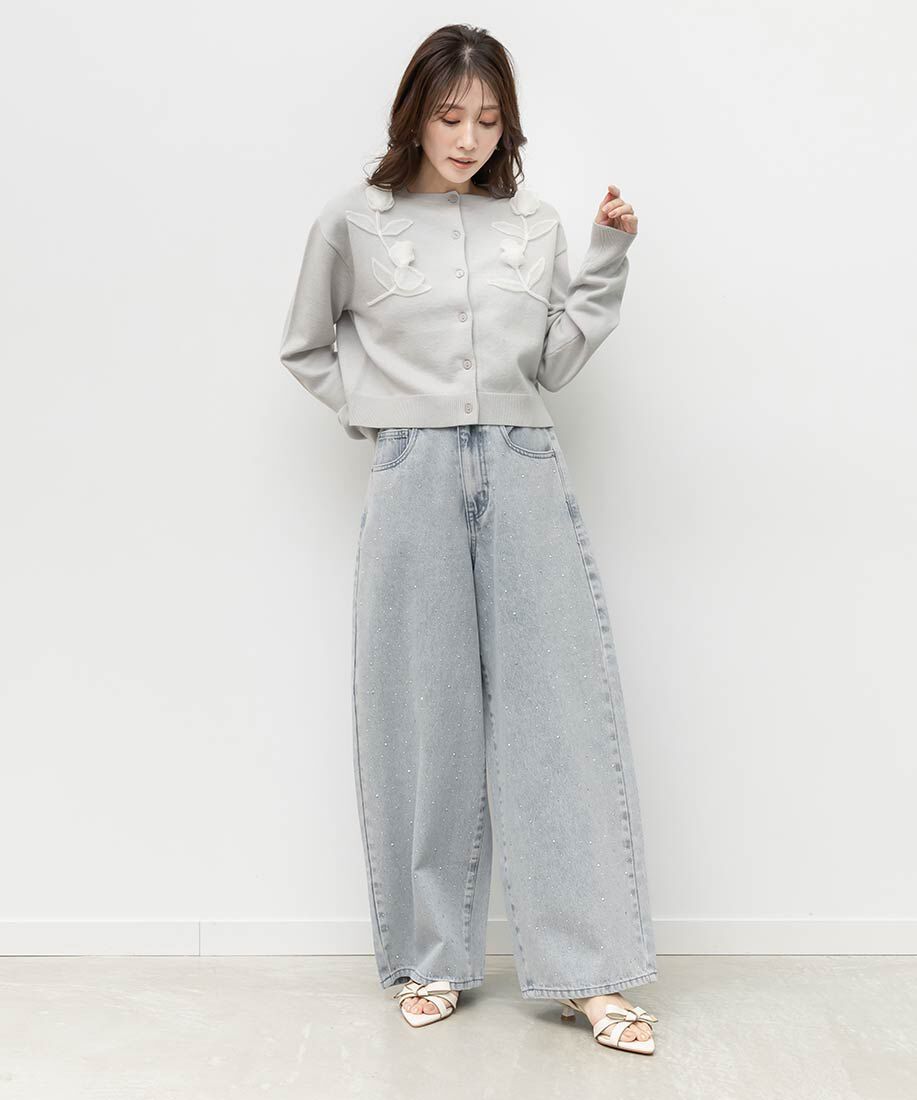  「リボンデザインポインテッドトゥサンダル」|サンダル|