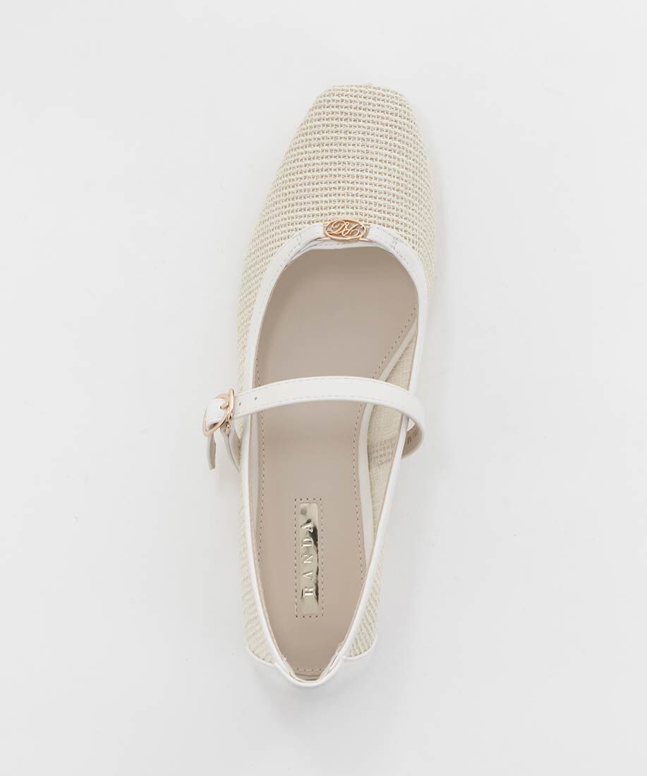  「メッシュメリージェーンフラットパンプス」|パンプス|