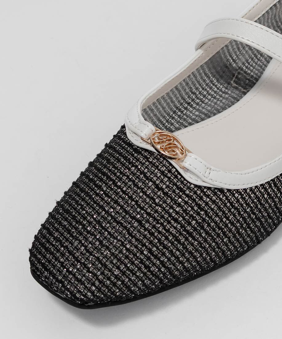  「メッシュメリージェーンフラットパンプス」|パンプス|