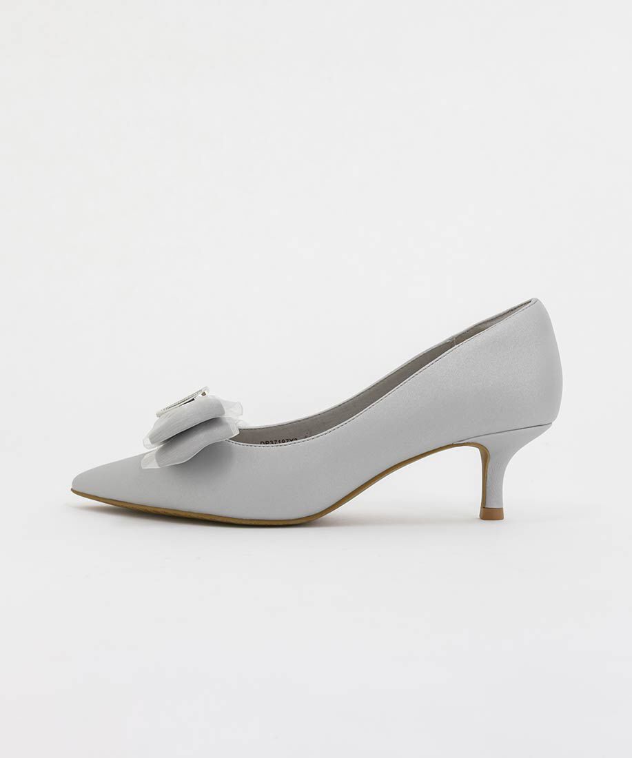  「2WAY シアーシフォンリボンパンプス」|パンプス|