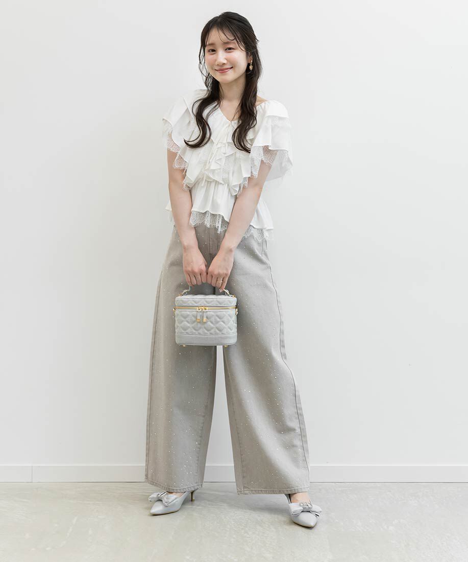  「2WAY シアーシフォンリボンパンプス」|パンプス|