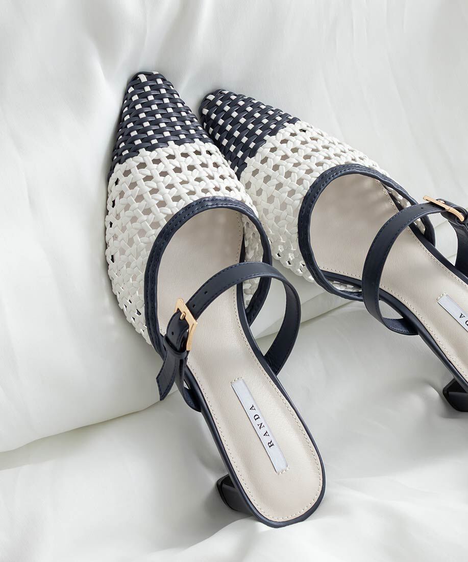  「メッシュストラップミュールパンプス」|パンプス|