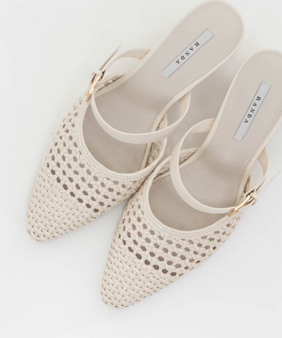  「メッシュストラップミュールパンプス」|パンプス|