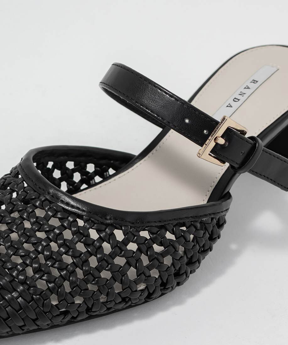  「メッシュストラップミュールパンプス」|パンプス|