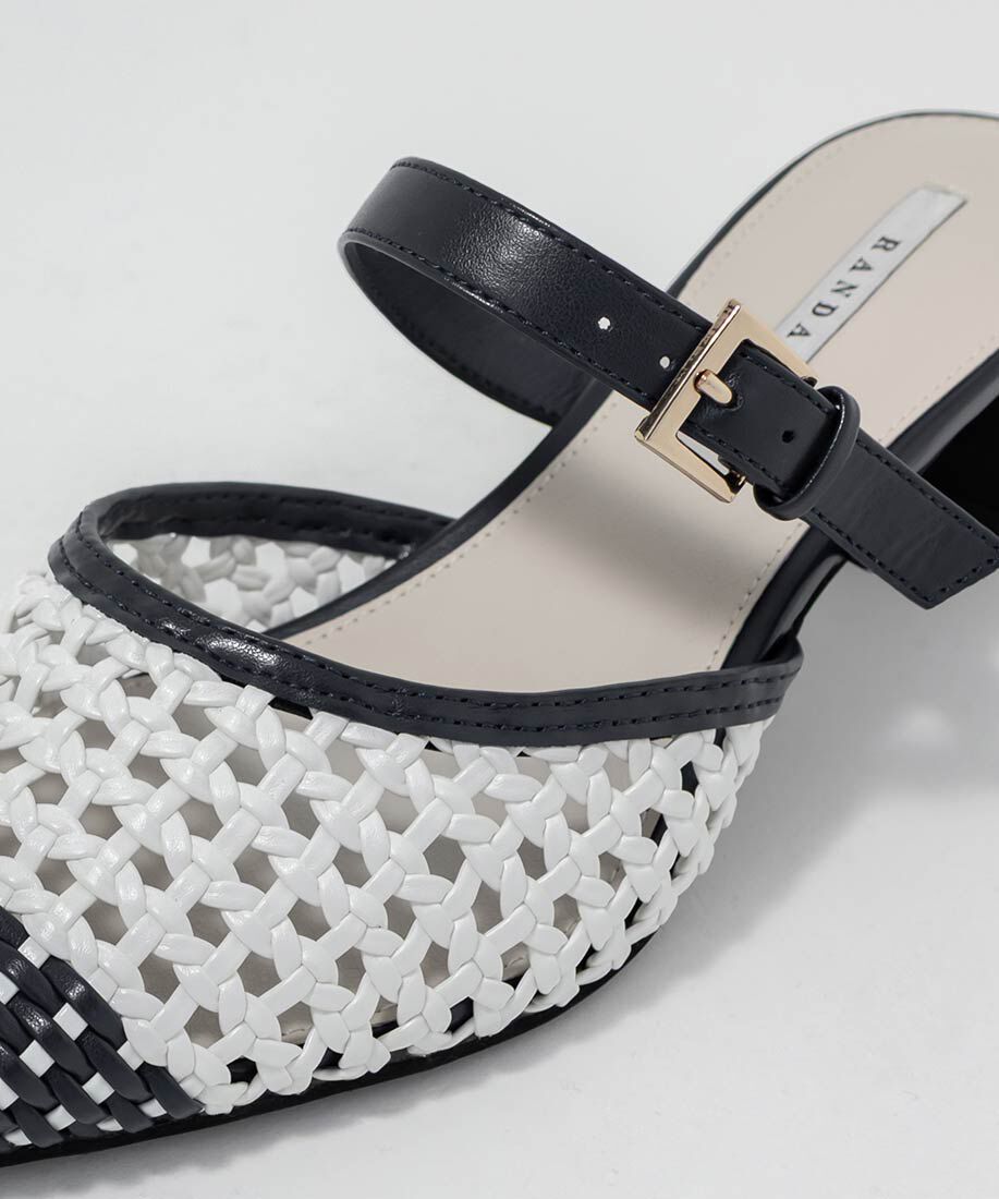  「メッシュストラップミュールパンプス」|パンプス|