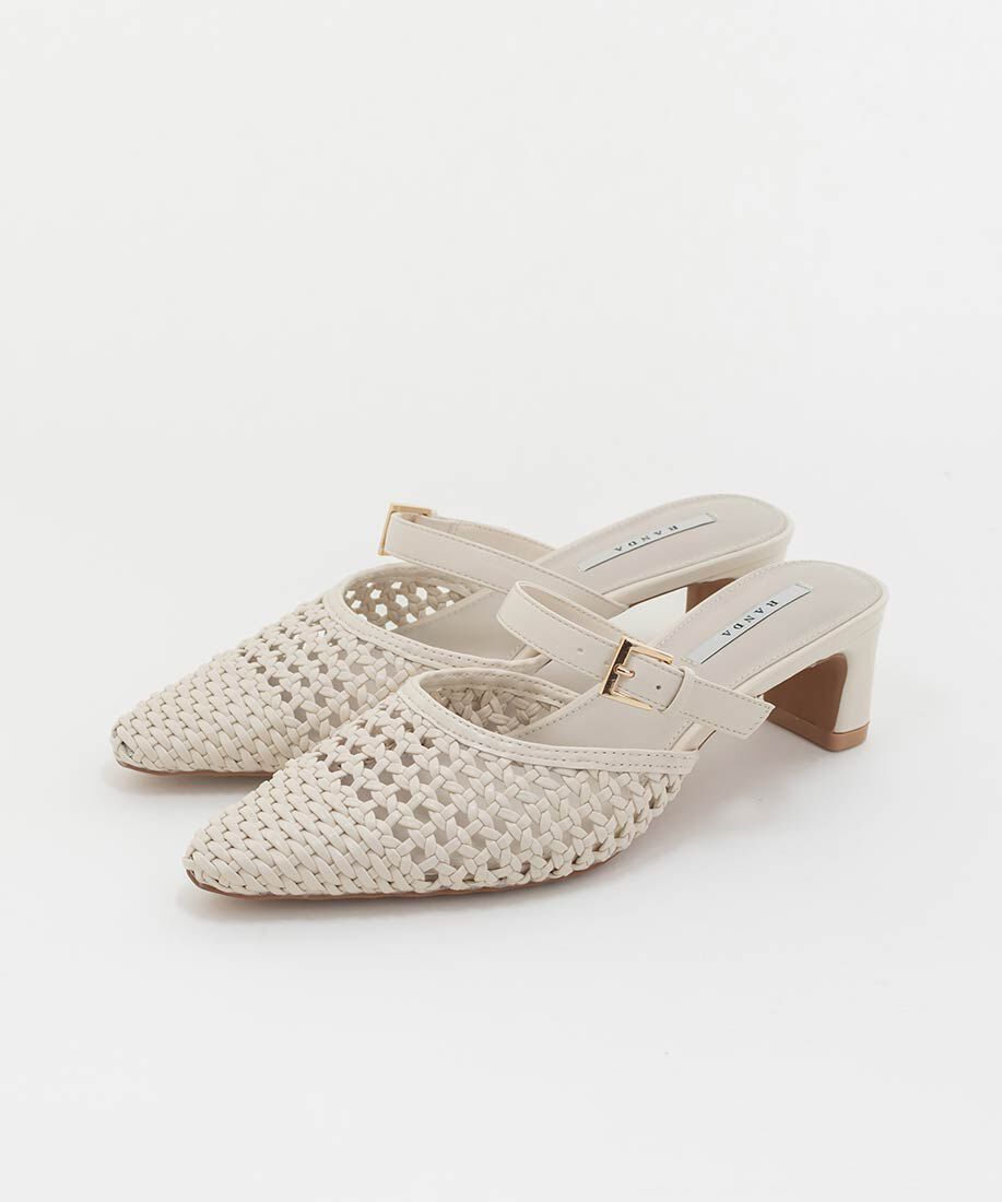  「メッシュストラップミュールパンプス」|パンプス|