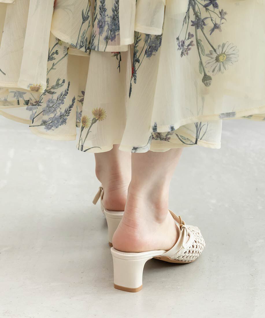  「メッシュストラップミュールパンプス」|パンプス|