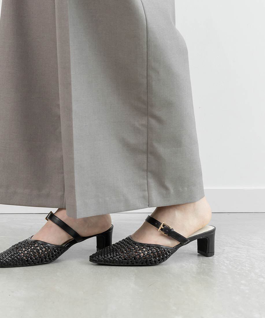  「メッシュストラップミュールパンプス」|パンプス|