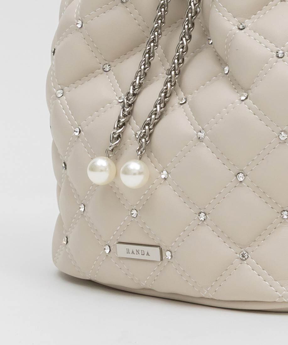  「2WAY ビジューキルティングショルダーバッグ」|ショルダー・メッセンジャー|