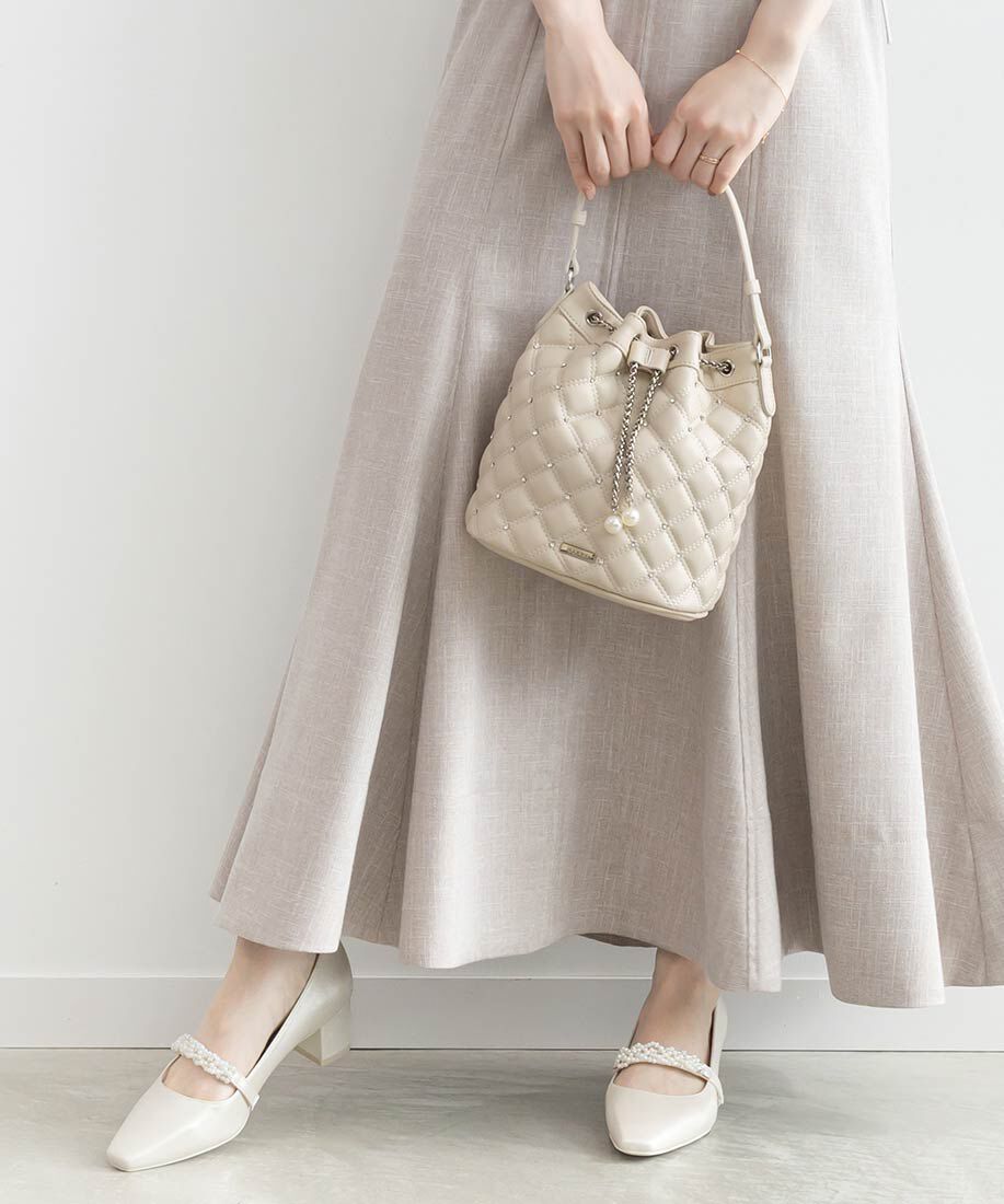  「2WAY ビジューキルティングショルダーバッグ」|ショルダー・メッセンジャー|