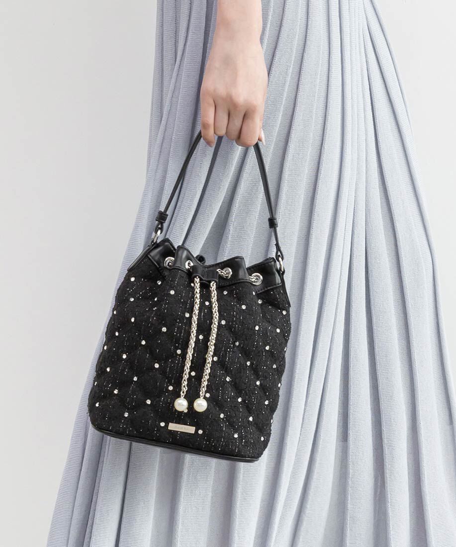  「2WAY ビジューキルティングショルダーバッグ」|ショルダー・メッセンジャー|