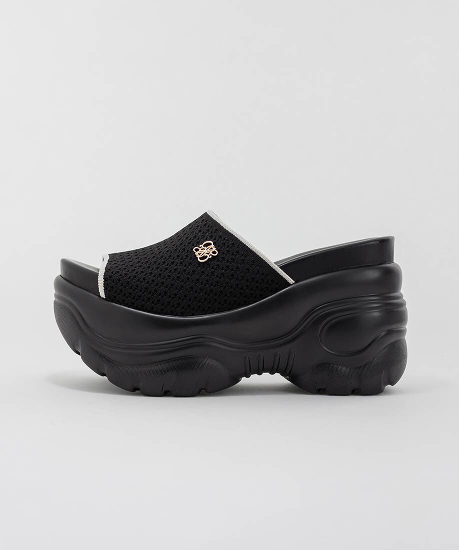  「【SUSTAINABLE】ニットボリュームソールサンダル」|サンダル|