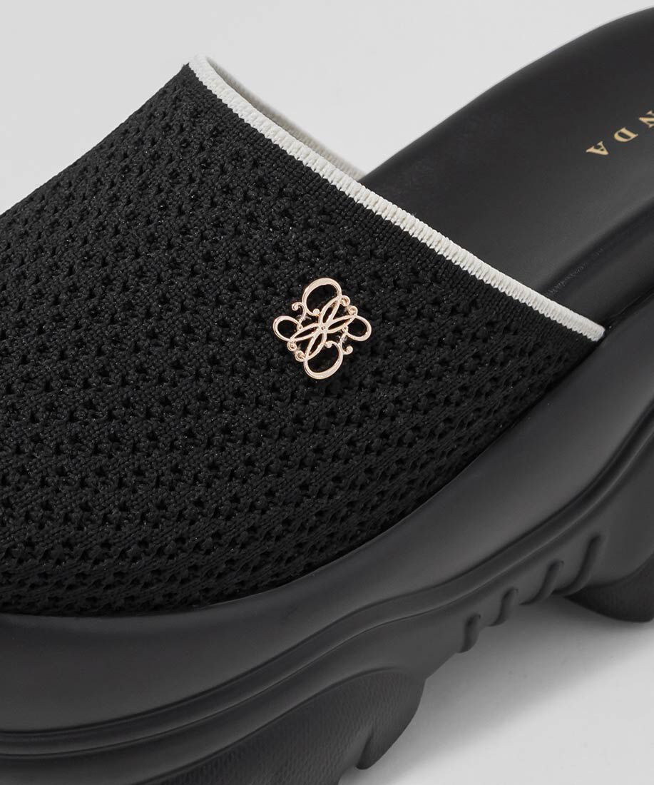  「【SUSTAINABLE】ニットボリュームソールサンダル」|サンダル|