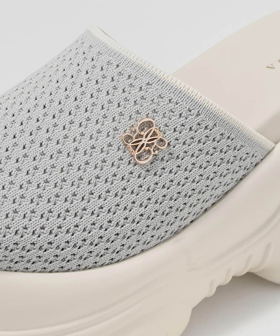  「【SUSTAINABLE】ニットボリュームソールサンダル」|サンダル|