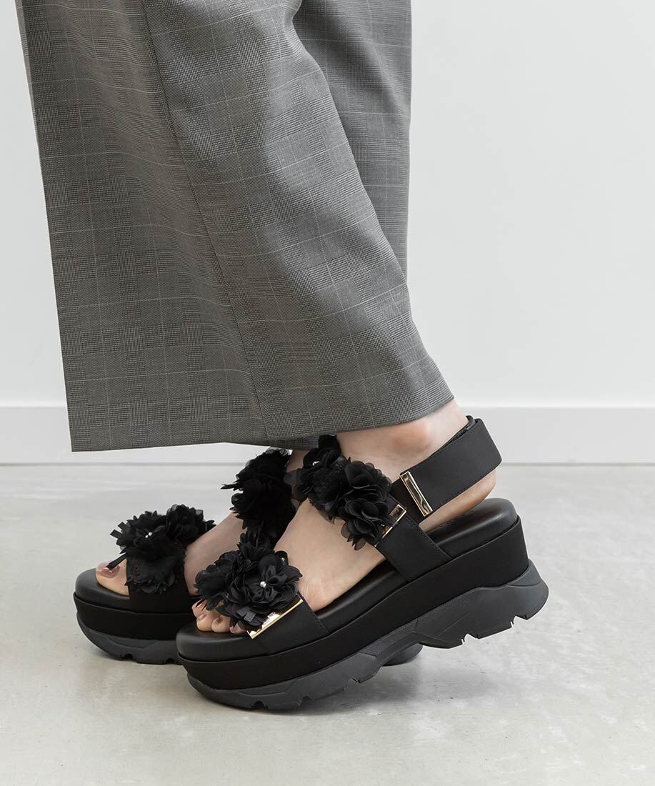  「シアーフラワーベルトスポーツサンダル」|サンダル|