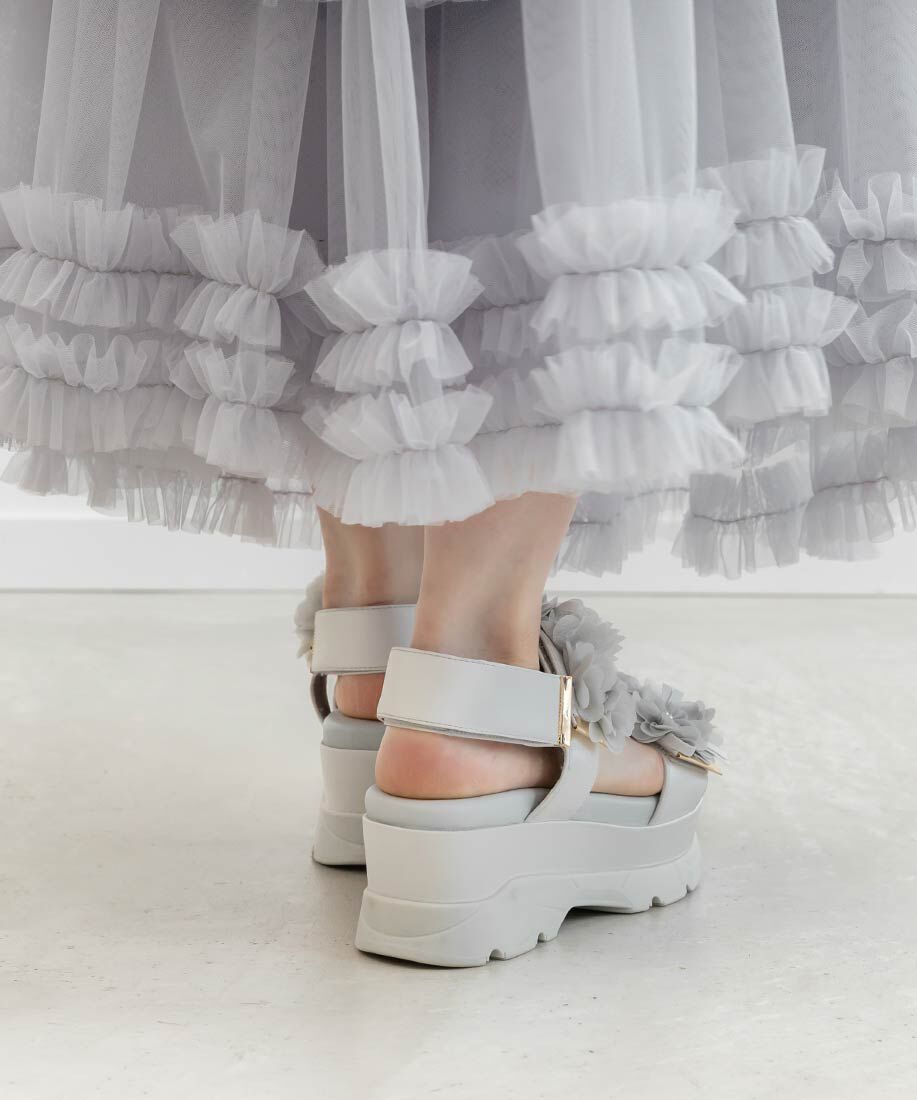  「シアーフラワーベルトスポーツサンダル」|サンダル|