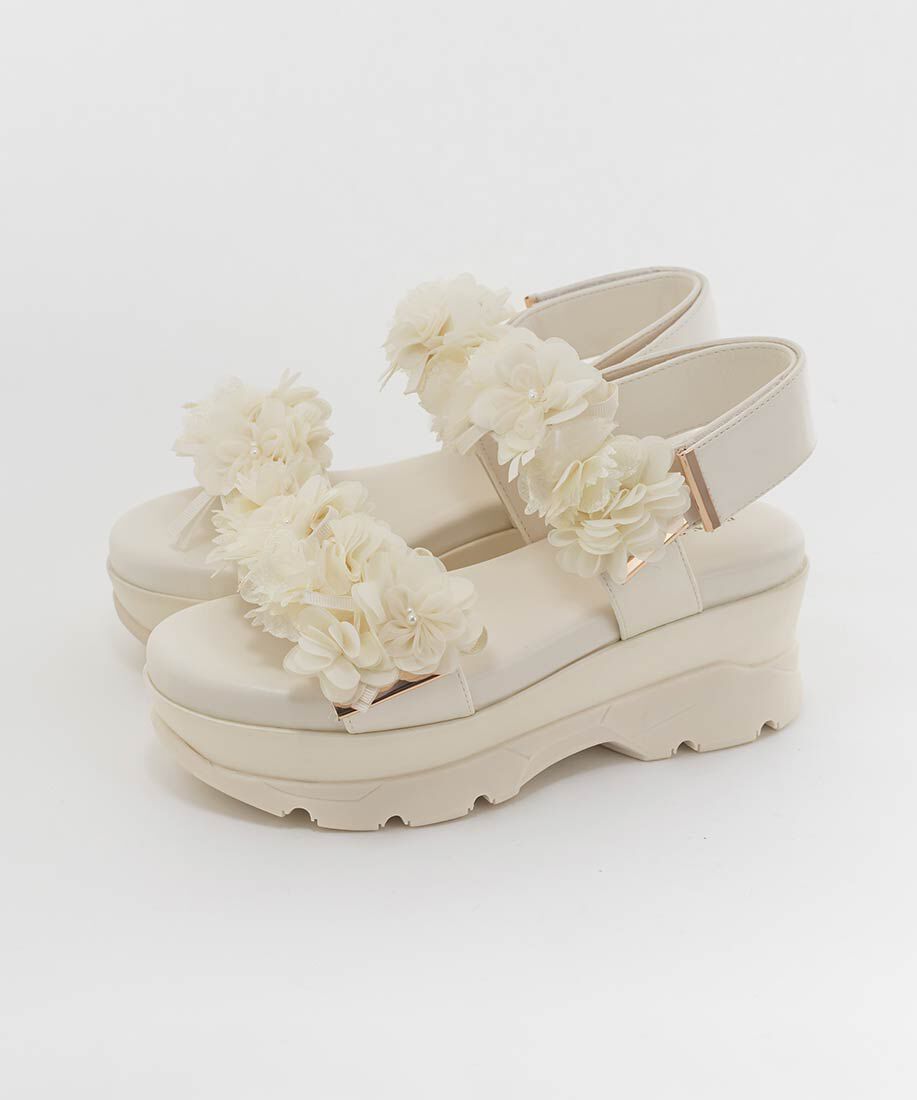  「シアーフラワーベルトスポーツサンダル」|サンダル|