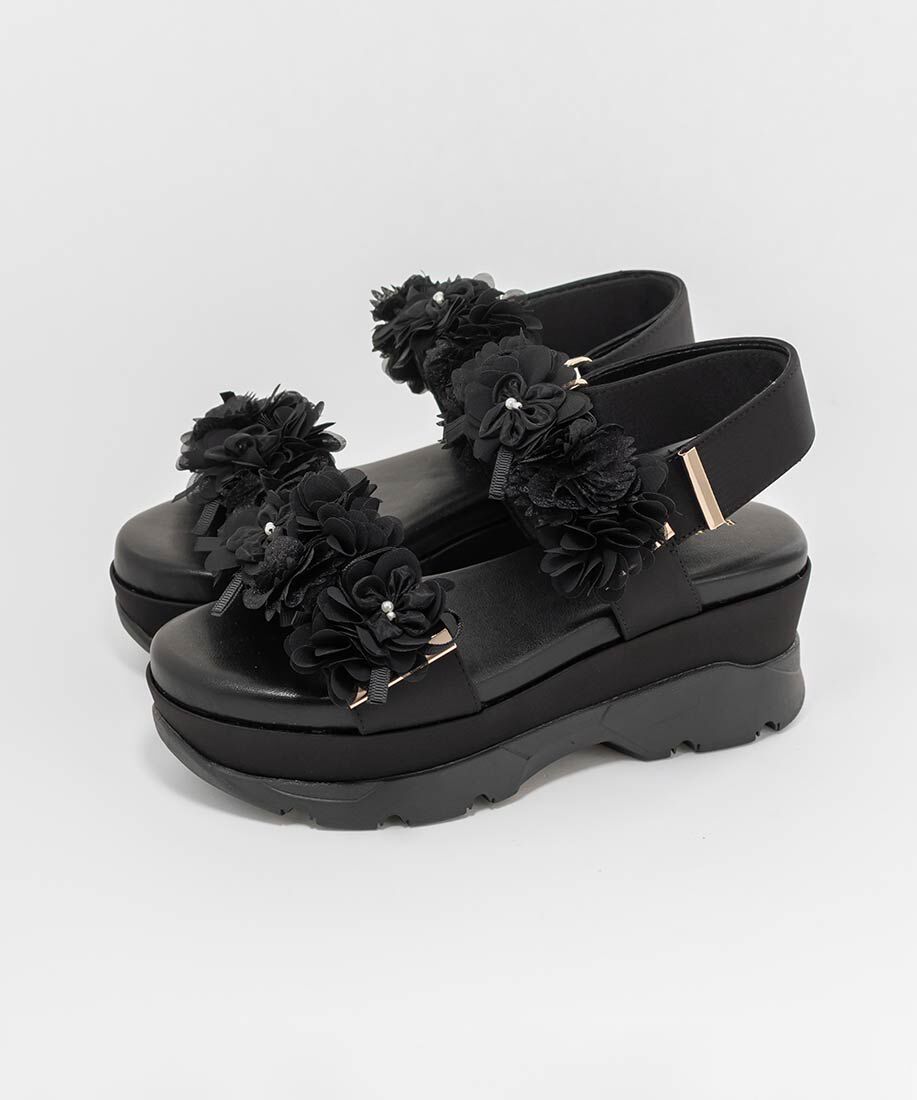  「シアーフラワーベルトスポーツサンダル」|サンダル|