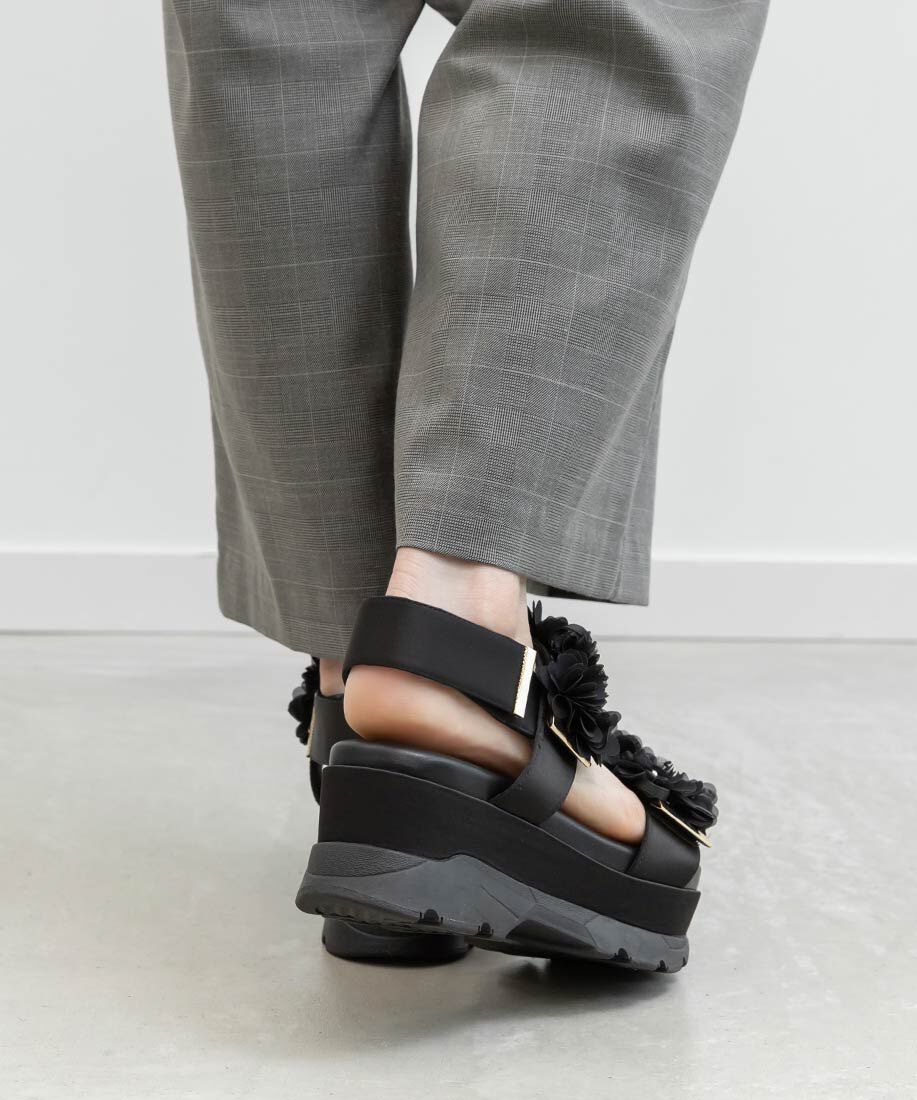  「シアーフラワーベルトスポーツサンダル」|サンダル|