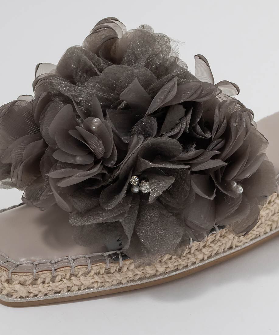  「エアリーフラワーミュールサンダル」|パンプス|