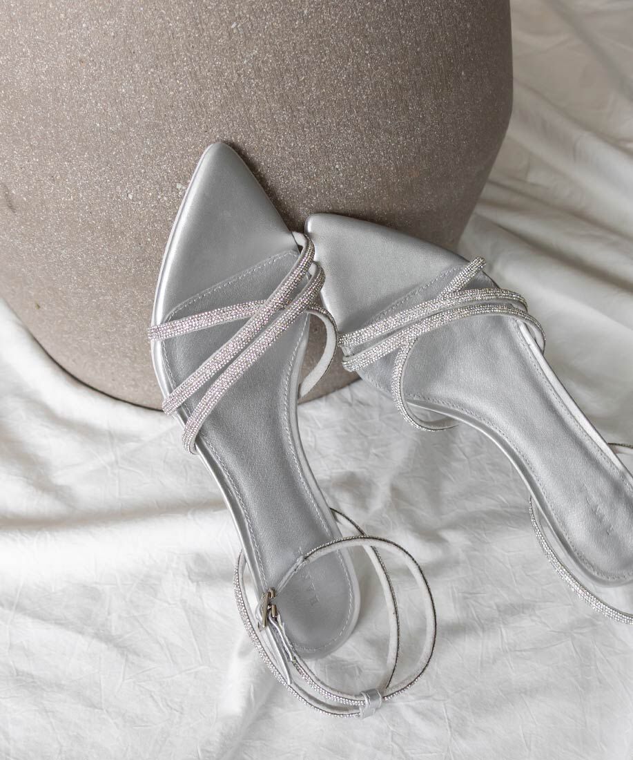  「ビジュークロスストラップサンダル」|サンダル|