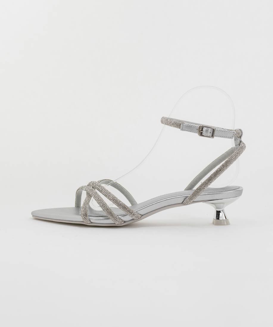  「ビジュークロスストラップサンダル」|サンダル|