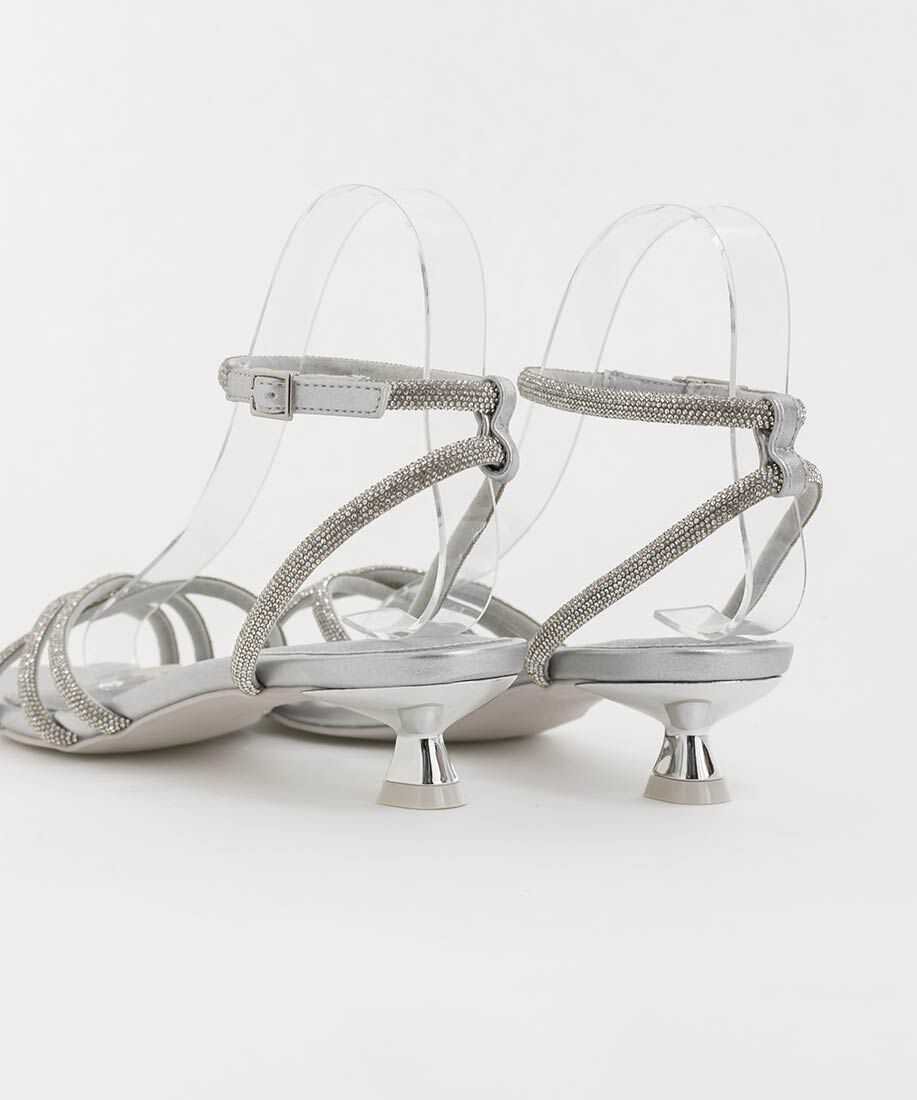  「ビジュークロスストラップサンダル」|サンダル|