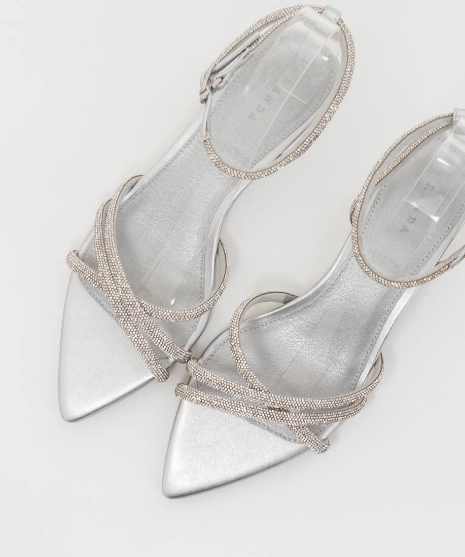  「ビジュークロスストラップサンダル」|サンダル|