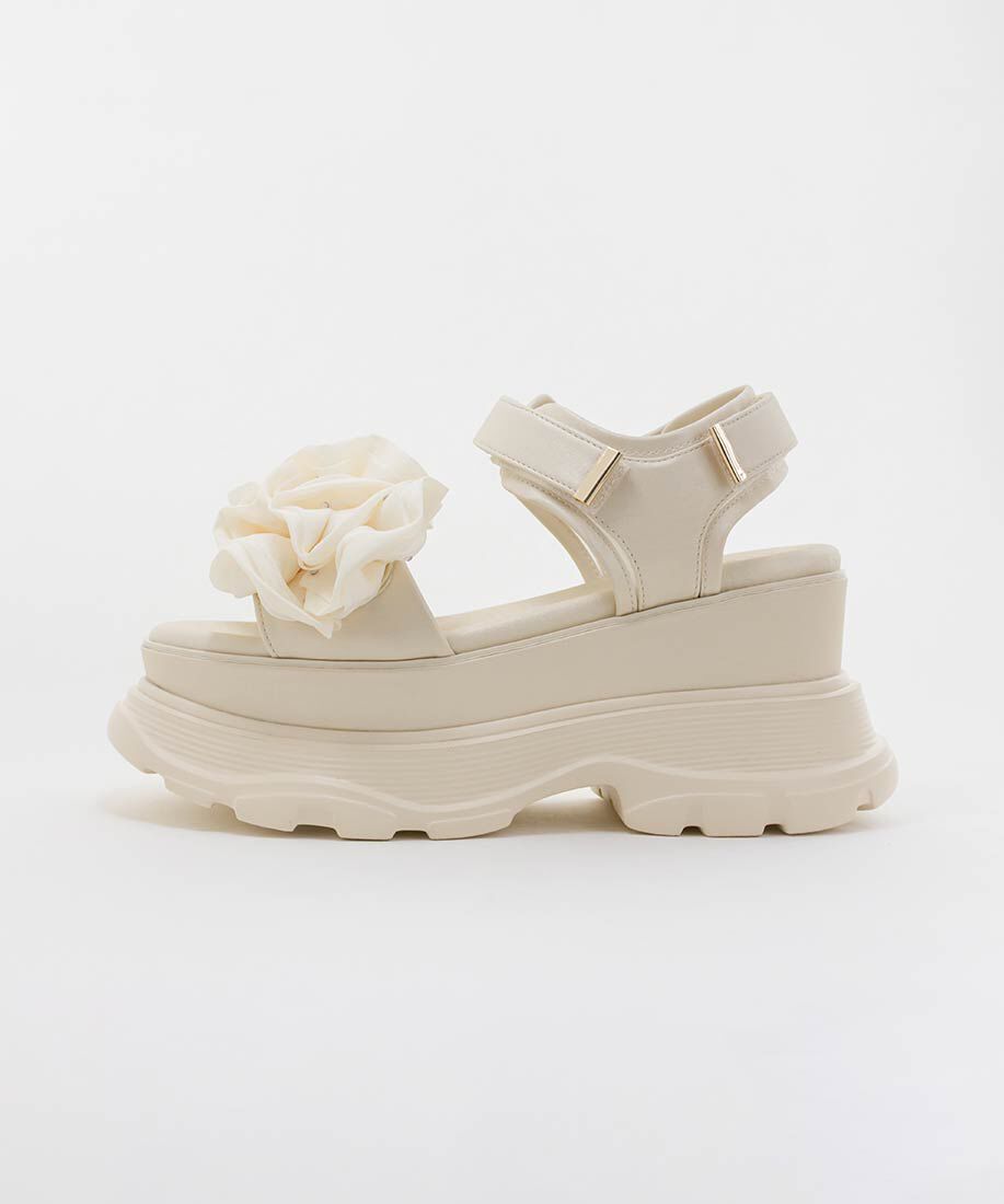  「ボリュームフリルスポーツサンダル」|サンダル|