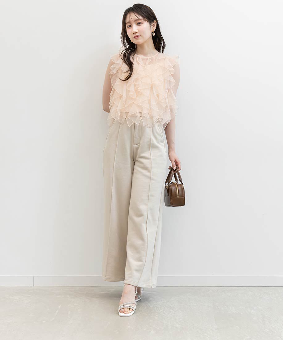  「クリアヒールビジューストラップサンダル」|サンダル|