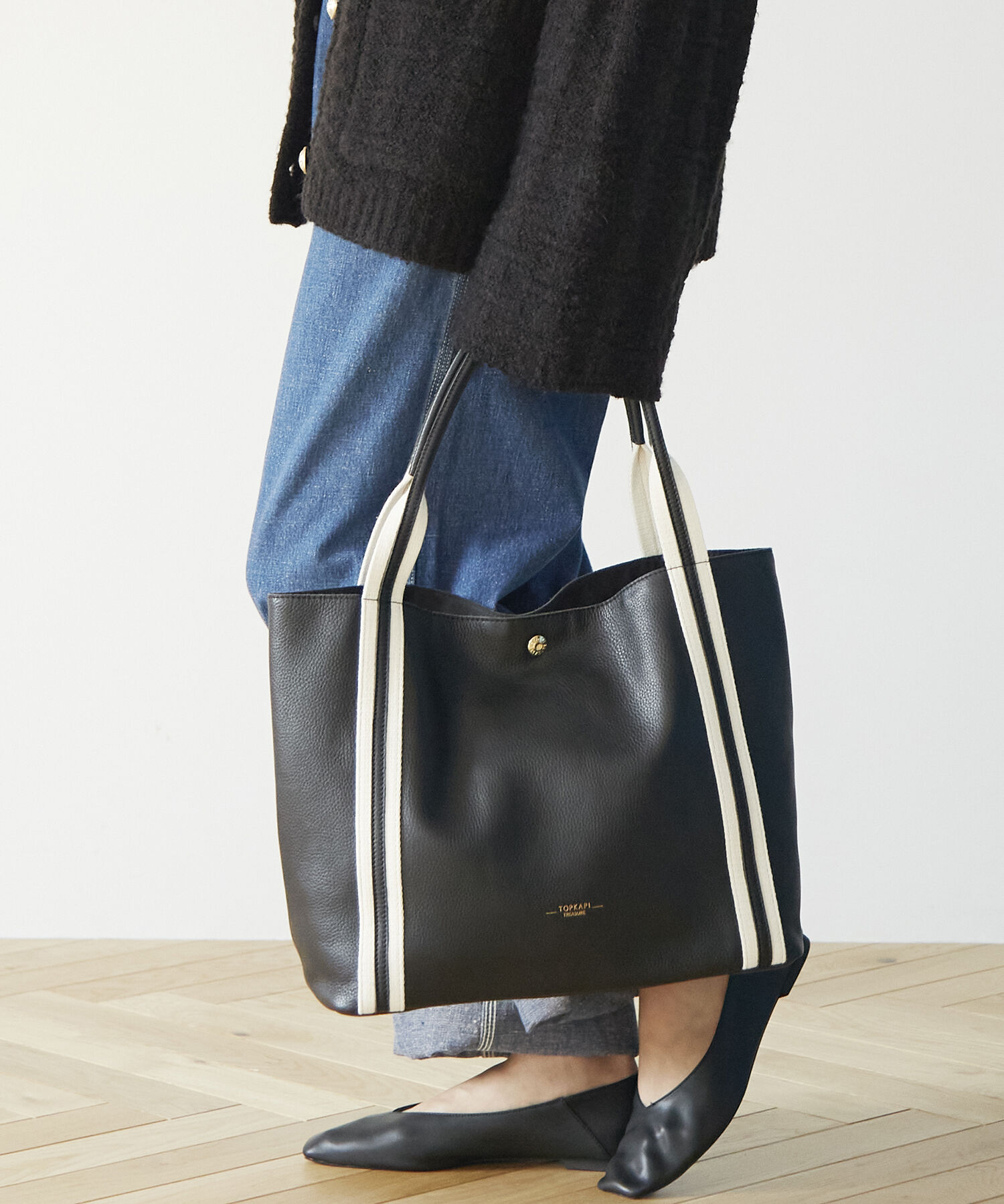 TOPKAPI TREASURE「ソフトシュリンク テープコンビ A4 トート バッグ」|トートバッグ|