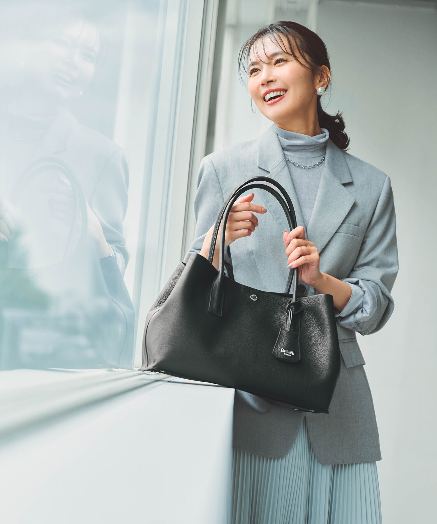 TOPKAPI BREATH「【Breath TOPKAPI】ELAN エラン シュリンクレザー 2way トートバッグ」|ショルダー・メッセンジャー|