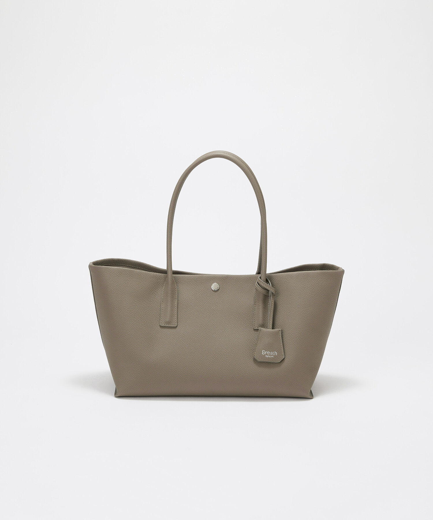 TOPKAPI BREATH「【Breath TOPKAPI】ELAN エラン シュリンクレザー 2way トートバッグ」|ショルダー・メッセンジャー|グレージュ